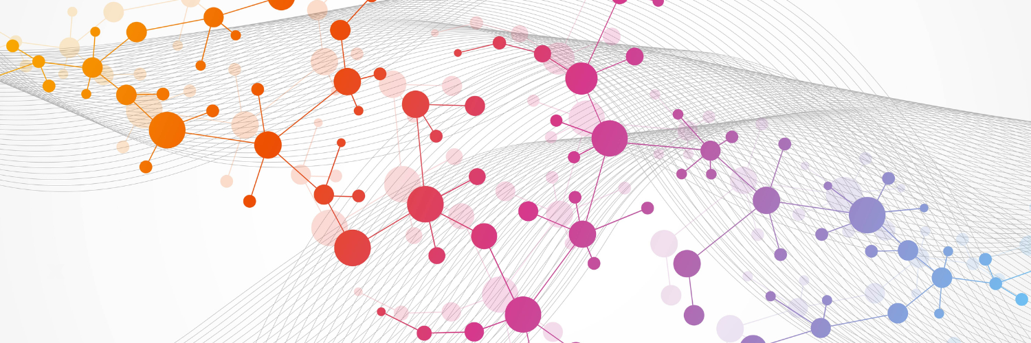 abstract graphic showing molecules