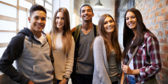 group of undergraduate students