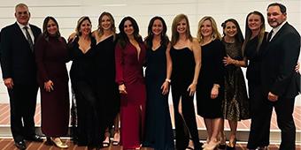 Sara Fauls and UPMC Presbyterian CRNAs at the 2024 Cameos of Caring Gala