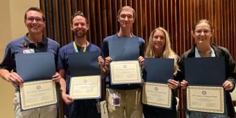 residents receiving the Chair's Award