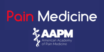 Pain Medicine and AAPM logos